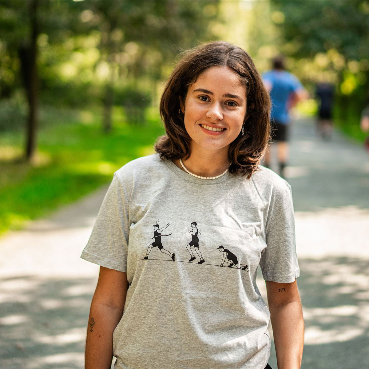 T-shirt - Hardlopen - Lichtgrijs