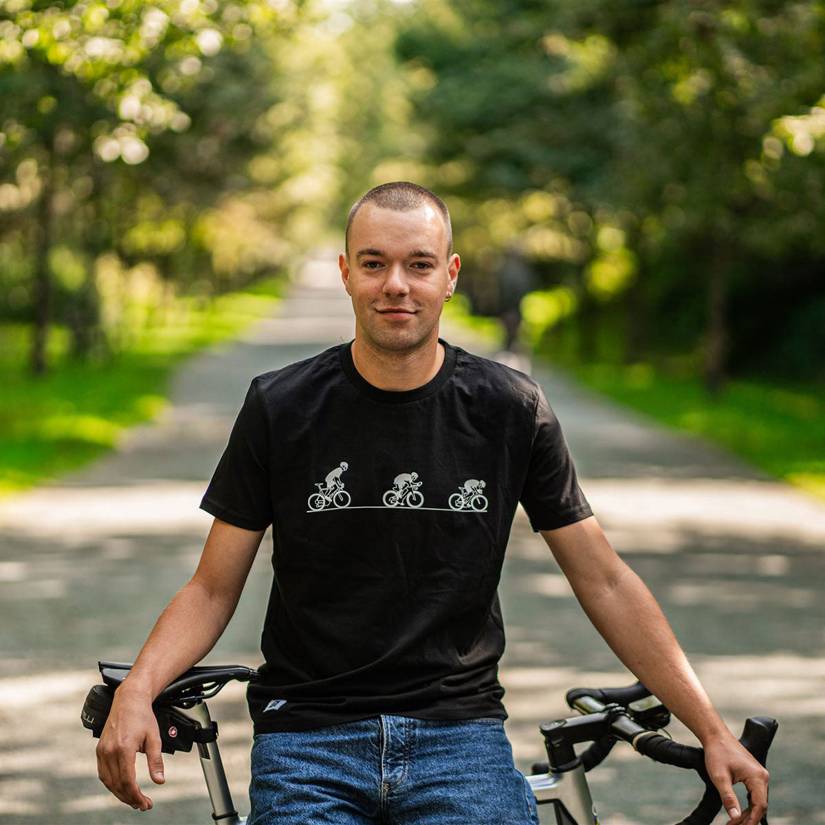 T-shirt - Cycling - Black