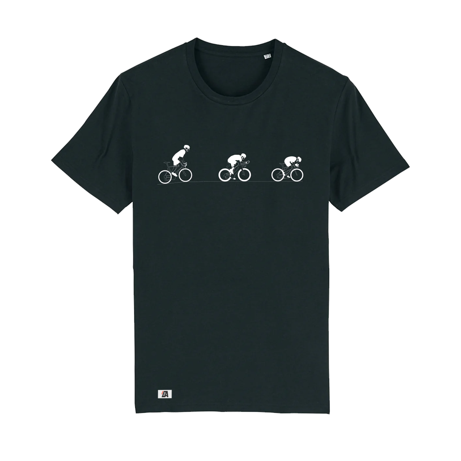 T-shirt - Fietsen - Zwart